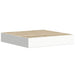 Rafturi perete suspendate 2 buc. alb/stejar 23x23,5x3,8 cm MDF - WALTI WALTI