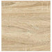 Rafturi perete suspendate 4 buc. alb/stejar 23x23,5x3,8 cm MDF - WALTI WALTI