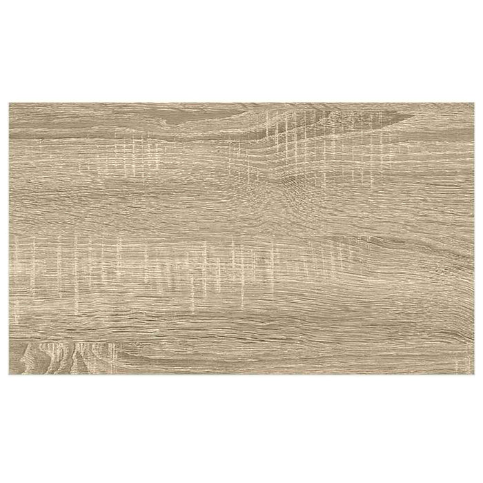 Raft de perete suspendat, stejar și alb, 50x23,5x3,8 cm, MDF WALTI