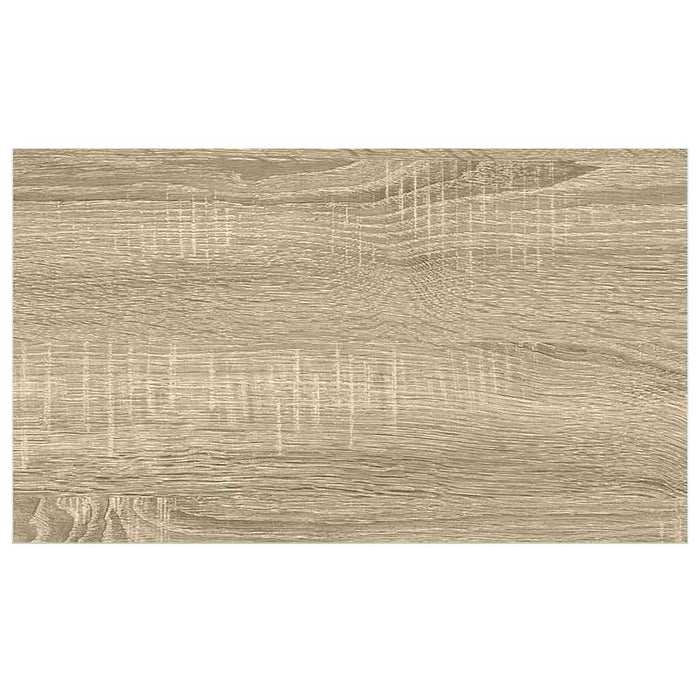 Rafturi perete suspendate 4 buc. alb/stejar 50x23,5x3,8cm MDF WALTI
