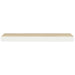 Raft de perete suspendat, alb și stejar, 60x23,5x3,8 cm, MDF - WALTI WALTI