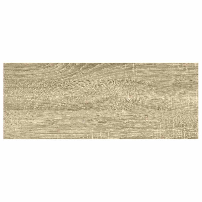Raft de perete suspendat, alb și stejar, 60x23,5x3,8 cm, MDF - WALTI WALTI