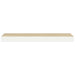 Raft de perete suspendat, alb și stejar, 80x23,5x3,8 cm, MDF - WALTI WALTI