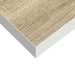 Raft de perete suspendat, stejar și alb, 90x23,5x3,8 cm, MDF - WALTI WALTI