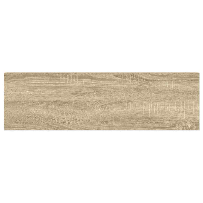 Rafturi perete suspendate 2 buc. stejar/alb 90x23,5x3,8 cm MDF - WALTI WALTI
