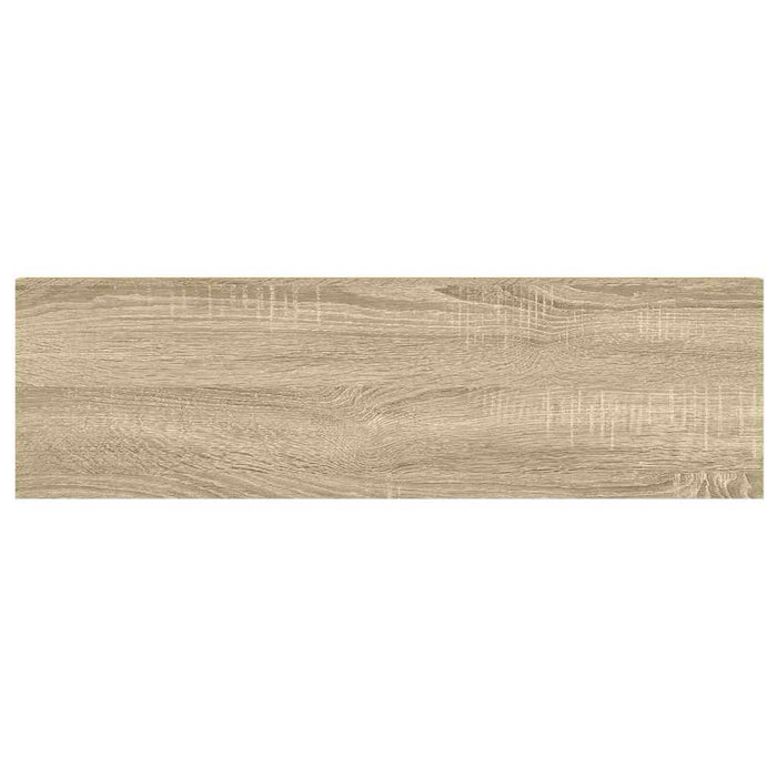 Rafturi perete suspendate 4 buc. stejar/alb 90x23,5x3,8 cm MDF WALTI