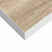 Raft de perete suspendat, stejar și alb, 120x23,5x3,8 cm, MDF - WALTI WALTI