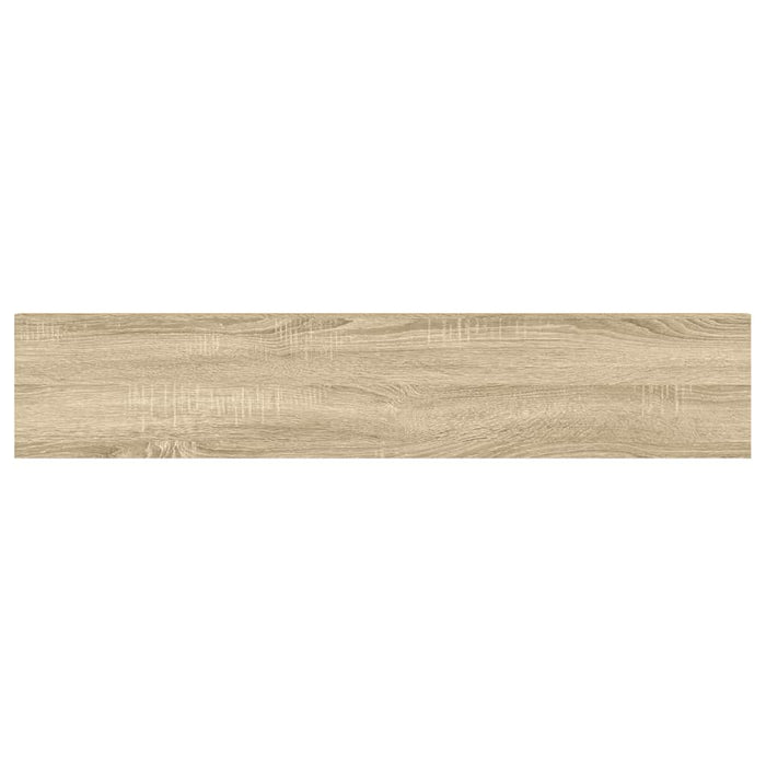 Rafturi perete suspendate 2 buc. stejar/alb 120x23,5x3,8 cm MDF - WALTI WALTI