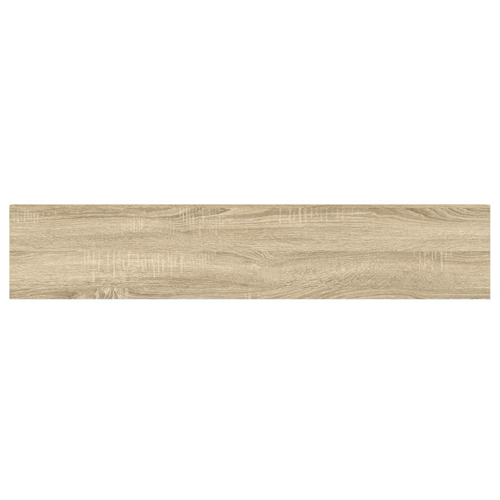 Rafturi perete suspendate 4 buc. stejar/alb 120x23,5x3,8 cm MDF - WALTI WALTI