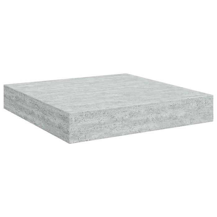 Raft de perete suspendat, gri beton, 23x23,5x3,8 cm, MDF - WALTI WALTI