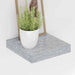 Raft de perete suspendat, gri beton, 23x23,5x3,8 cm, MDF - WALTI WALTI