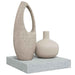 Raft de perete suspendat, gri beton, 23x23,5x3,8 cm, MDF - WALTI WALTI