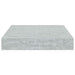 Raft de perete suspendat, gri beton, 23x23,5x3,8 cm, MDF - WALTI WALTI