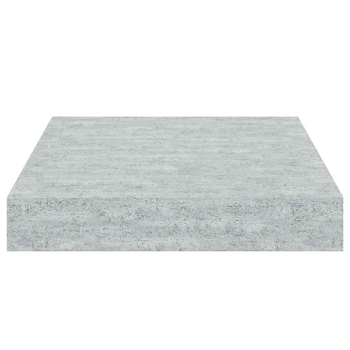 Raft de perete suspendat, gri beton, 23x23,5x3,8 cm, MDF - WALTI WALTI