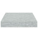 Raft de perete suspendat, gri beton, 23x23,5x3,8 cm, MDF - WALTI WALTI