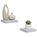 Rafturi perete suspendate 2 buc. gri beton 23x23,5x3,8 cm MDF - WALTI WALTI