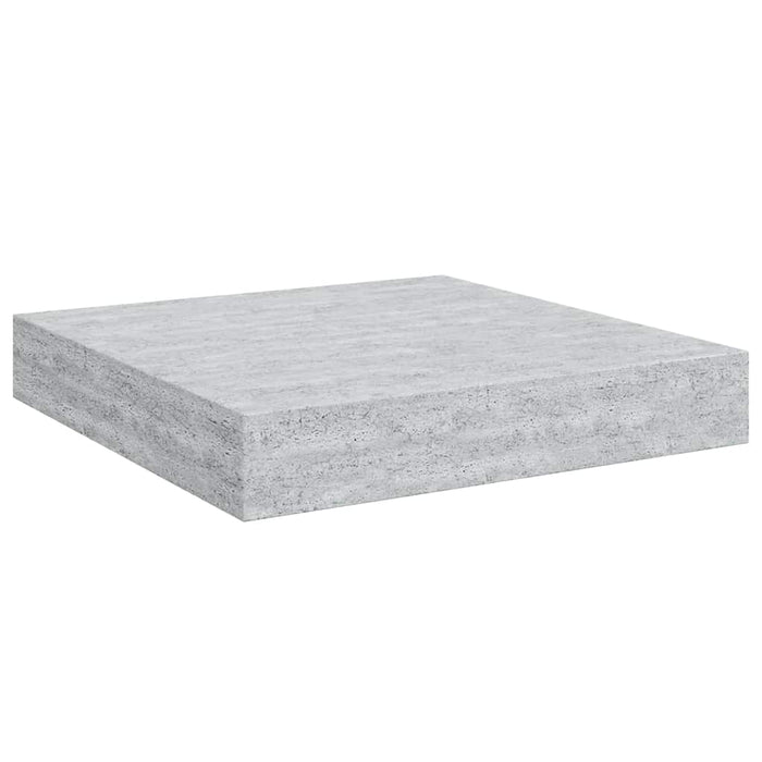 Rafturi perete suspendate 2 buc. gri beton 23x23,5x3,8 cm MDF - WALTI WALTI