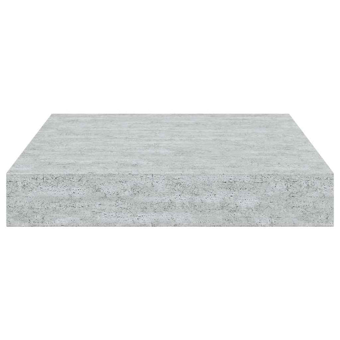 Rafturi perete suspendate 2 buc. gri beton 23x23,5x3,8 cm MDF - WALTI WALTI