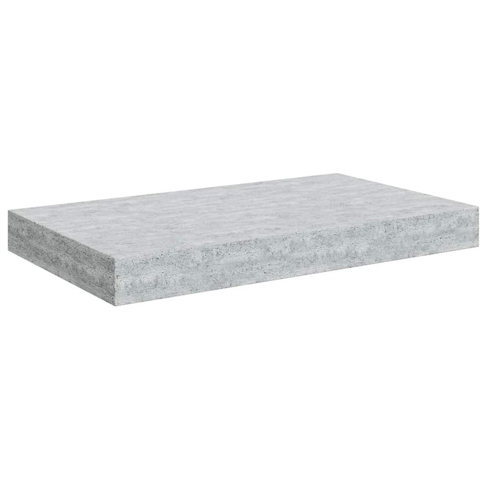Raft de perete suspendat, gri beton, 40x23x3,8 cm, MDF - WALTI WALTI