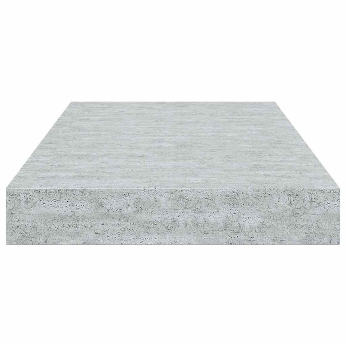 Raft de perete suspendat, gri beton, 40x23x3,8 cm, MDF - WALTI WALTI