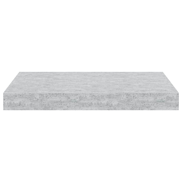 Raft de perete suspendat, gri beton, 40x23x3,8 cm, MDF - WALTI WALTI
