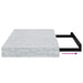 Raft de perete suspendat, gri beton, 40x23x3,8 cm, MDF - WALTI WALTI