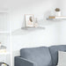 Raft de perete suspendat, gri beton, 40x23x3,8 cm, MDF - WALTI WALTI