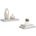 Rafturi de perete suspendate 2 buc. gri beton 40x23x3,8 cm MDF - WALTI WALTI