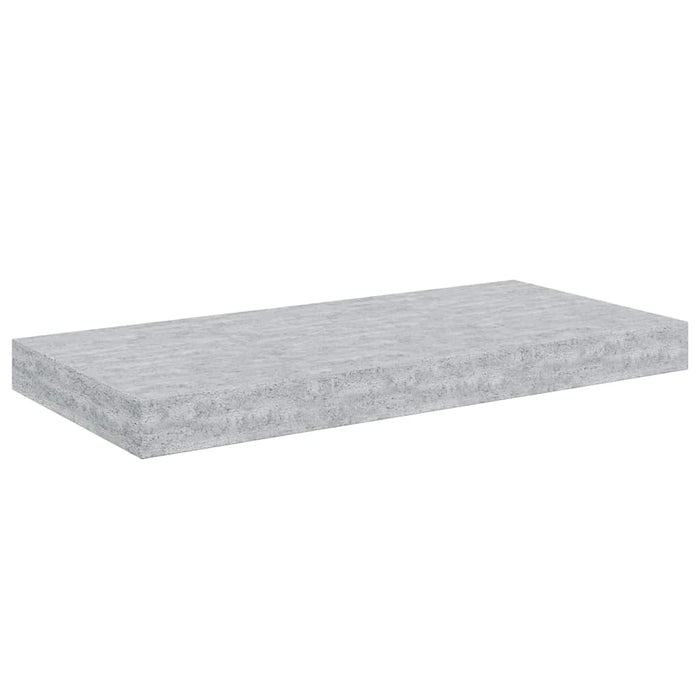Rafturi de perete suspendate 2 buc. gri beton 50x23x3,8 cm MDF - WALTI WALTI