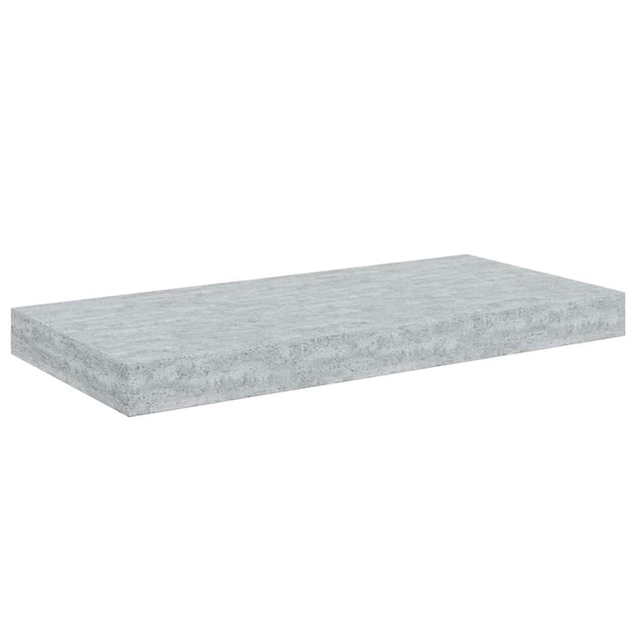 Rafturi perete suspendate, 4 buc., gri beton, 50x23,5x3,8 cm, MDF WALTI