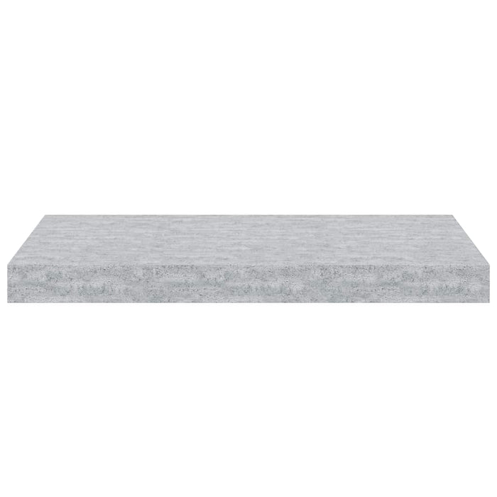 Rafturi perete suspendate, 4 buc., gri beton, 50x23,5x3,8 cm, MDF WALTI