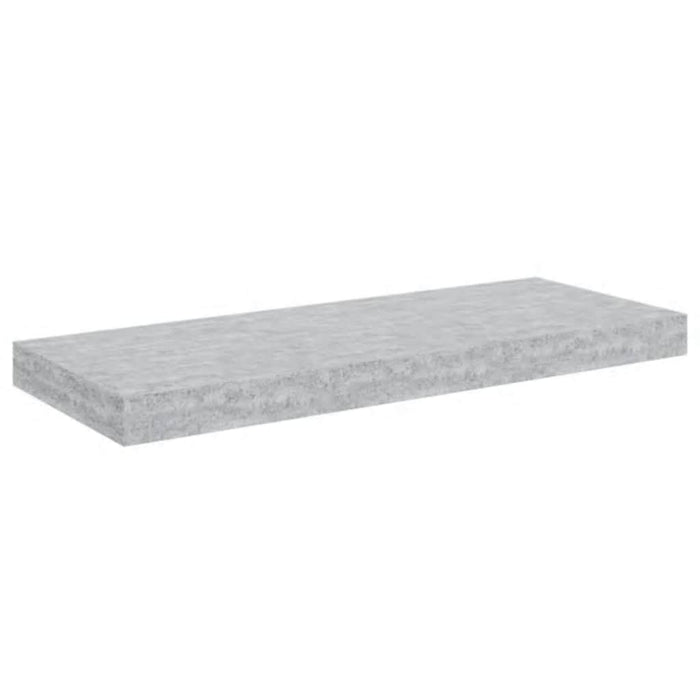 Raft de perete suspendat, gri beton, 60x23,5x3,8 cm, MDF - WALTI WALTI