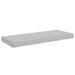 Raft de perete suspendat, gri beton, 60x23,5x3,8 cm, MDF - WALTI WALTI