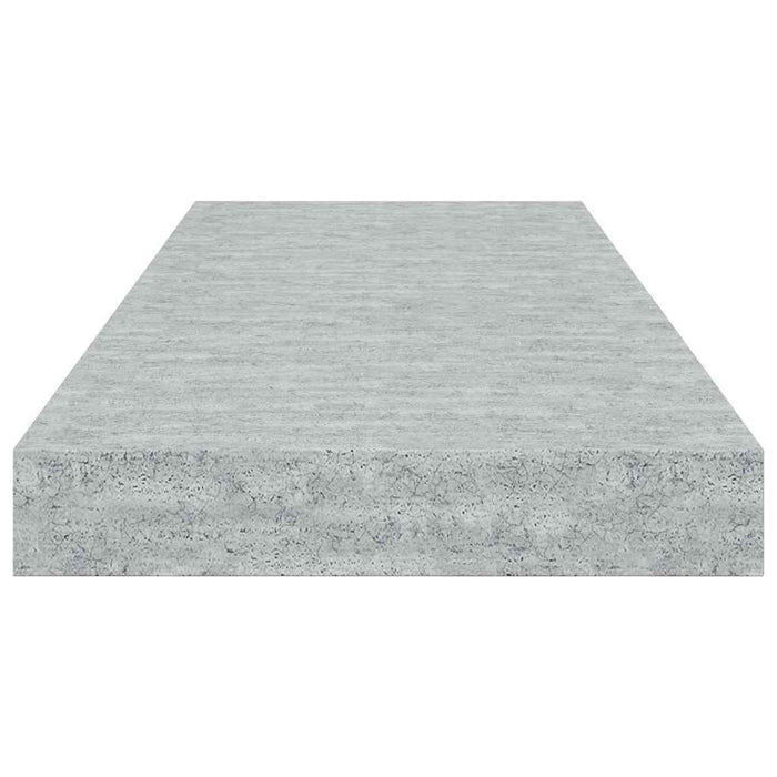 Raft de perete suspendat, gri beton, 60x23,5x3,8 cm, MDF - WALTI WALTI