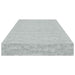 Raft de perete suspendat, gri beton, 60x23,5x3,8 cm, MDF - WALTI WALTI
