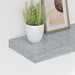 Rafturi perete suspendate, 2 buc., gri beton 60x23,5x3,8 cm MDF - WALTI WALTI