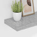 Rafturi de perete, 4 buc., gri beton, 60x23,5x3,8 cm, MDF - WALTI WALTI
