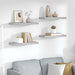 Rafturi de perete, 4 buc., gri beton, 60x23,5x3,8 cm, MDF - WALTI WALTI