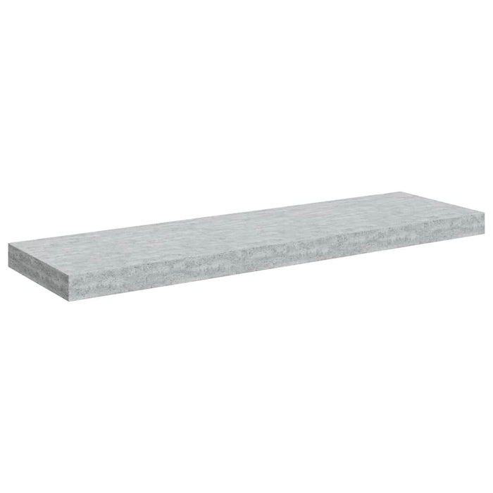 Raft de perete suspendat, gri beton, 80x23,5x3,8 cm, MDF - WALTI WALTI