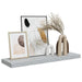 Raft de perete suspendat, gri beton, 80x23,5x3,8 cm, MDF - WALTI WALTI