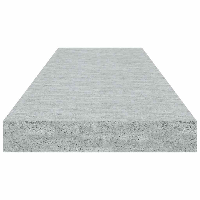 Raft de perete suspendat, gri beton, 80x23,5x3,8 cm, MDF - WALTI WALTI