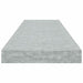 Raft de perete suspendat, gri beton, 80x23,5x3,8 cm, MDF - WALTI WALTI