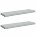 Rafturi de perete suspendate,2 buc,gri beton,80x23,5x3,8 cm,MDF - WALTI WALTI