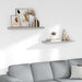 Rafturi de perete suspendate,2 buc,gri beton,80x23,5x3,8 cm,MDF - WALTI WALTI