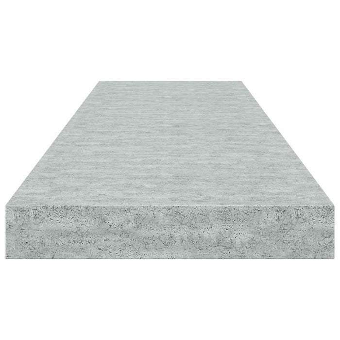 Rafturi de perete suspendate,2 buc,gri beton,80x23,5x3,8 cm,MDF - WALTI WALTI