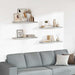 Rafturi de perete suspendate,4 buc,gri beton,80x23,5x3,8 cm,MDF - WALTI WALTI
