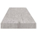 Raft de perete suspendat, gri beton, 90x23,5x3,8 cm, MDF - WALTI WALTI