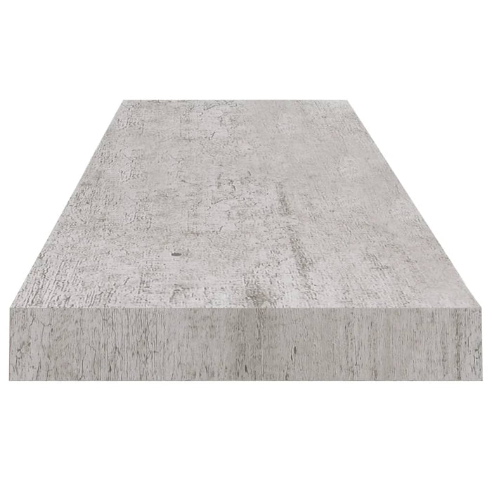 Rafturi perete suspendate 2 buc. gri beton 90x23,5x3,8 cm MDF - WALTI WALTI