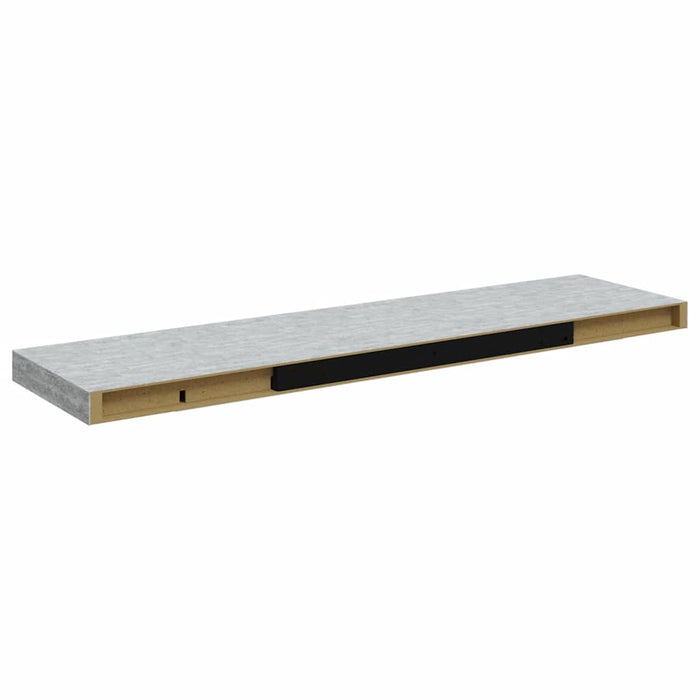 Rafturi perete suspendate 2 buc. gri beton 90x23,5x3,8 cm MDF - WALTI WALTI