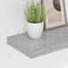 Rafturi perete suspendate 4 buc. gri beton 90x23,5x3,8 cm MDF - WALTI WALTI